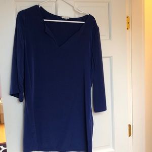 Navy blue long sleeve dress